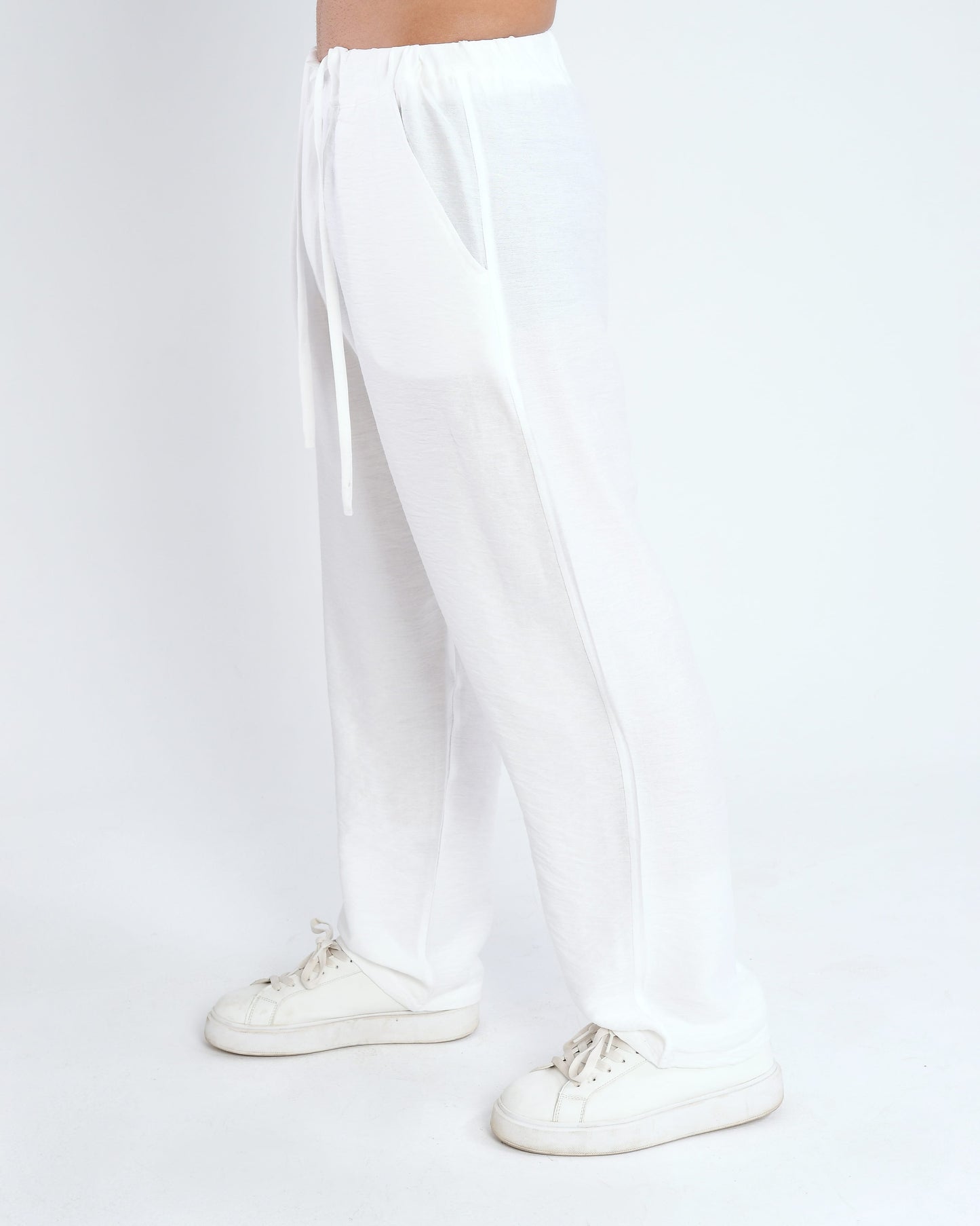 Pearl White – Linen Pants