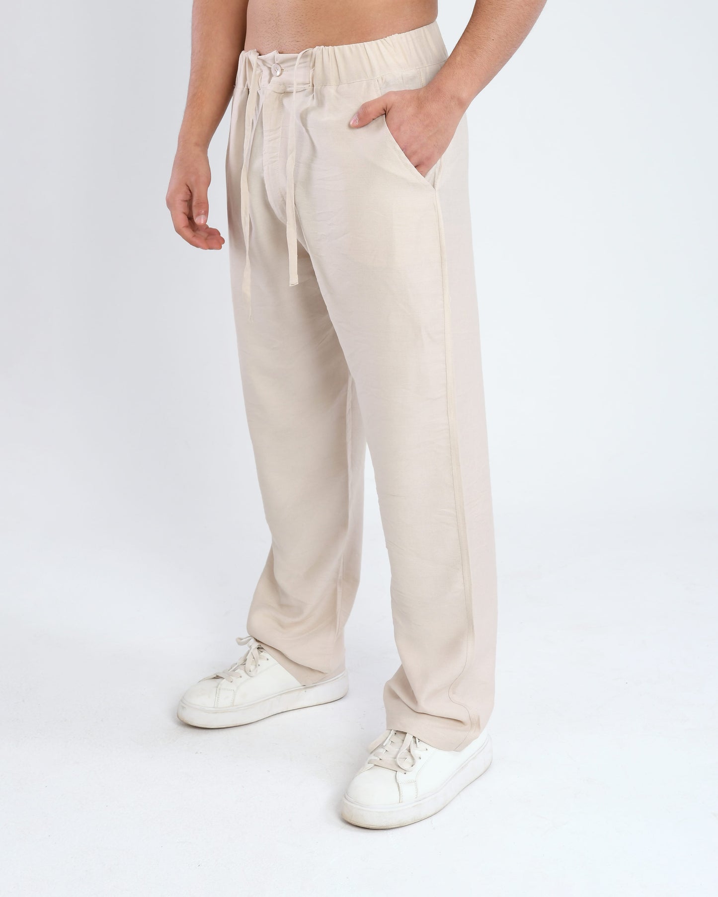 Dune Beige – Linen Pants