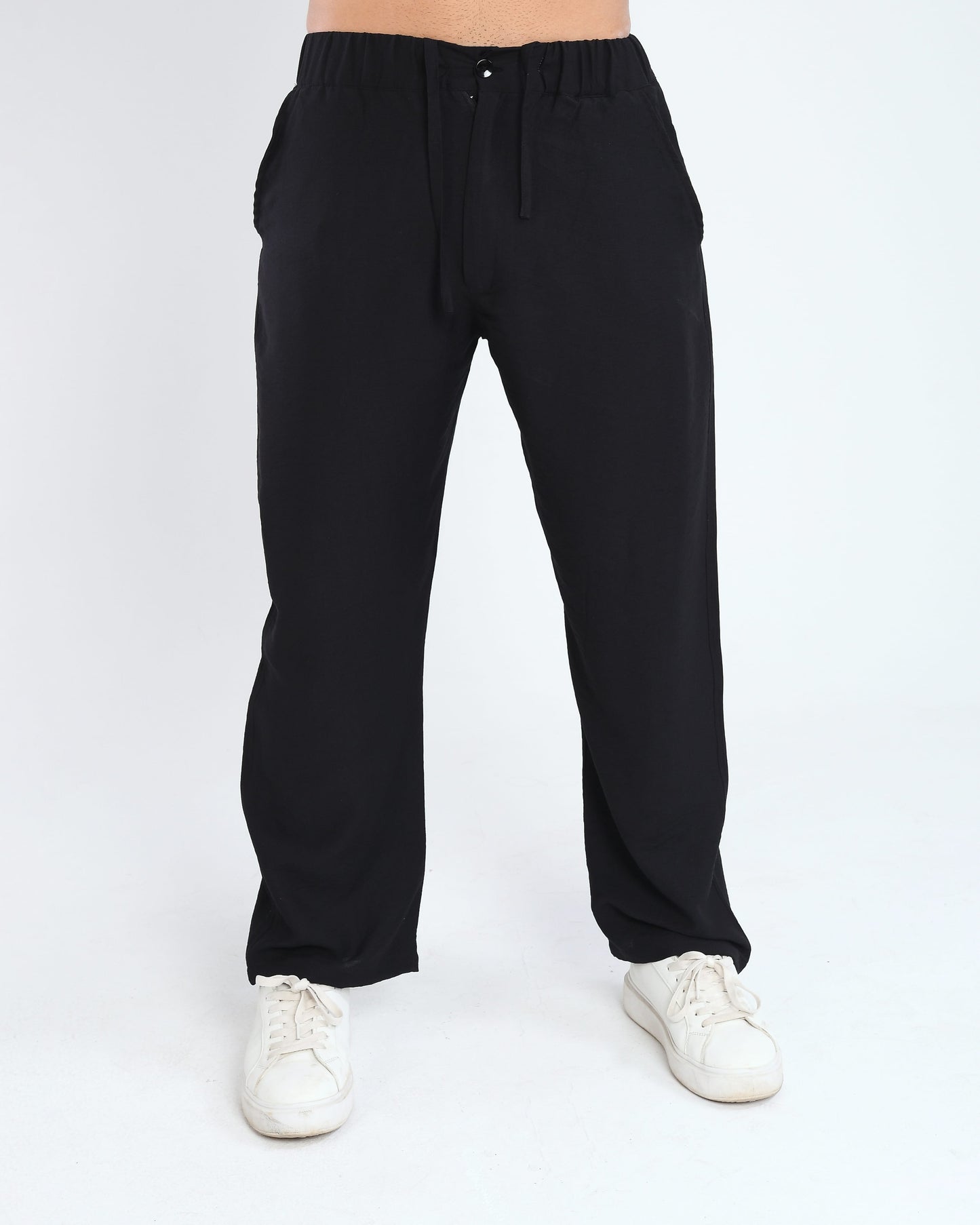 Midnight Black – Linen Pants