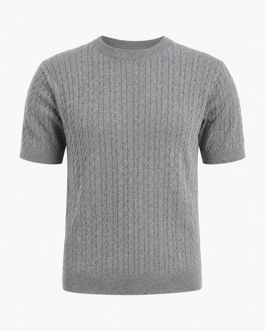 Ash Grey - Cable Knit