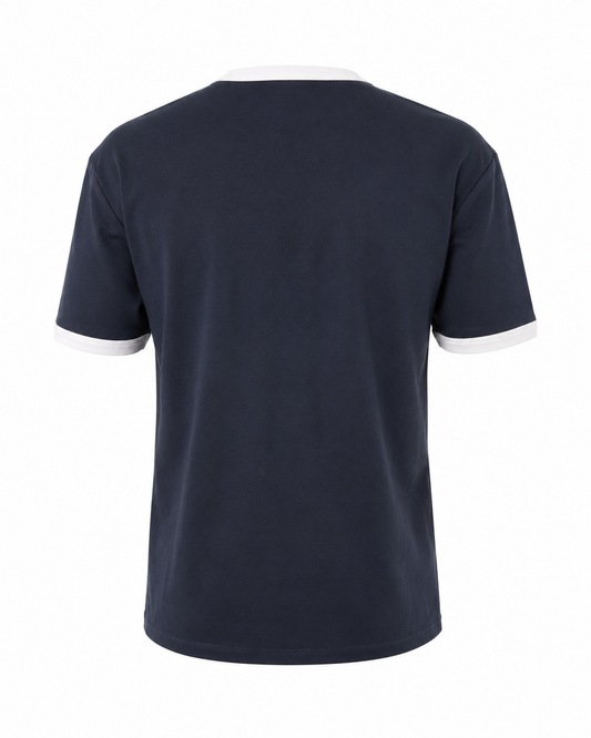Deep Blue - Ringer Tee