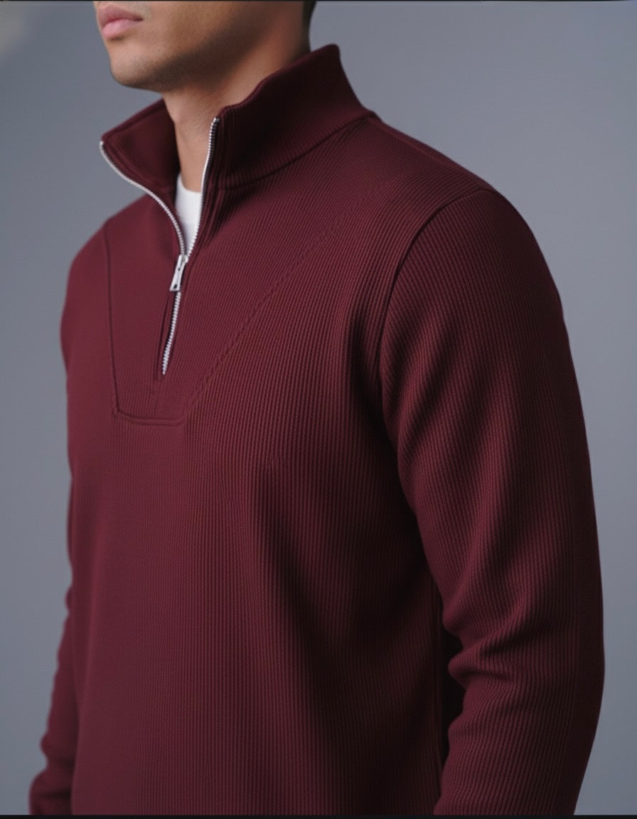 Crimson Burgundy Quarter Zip