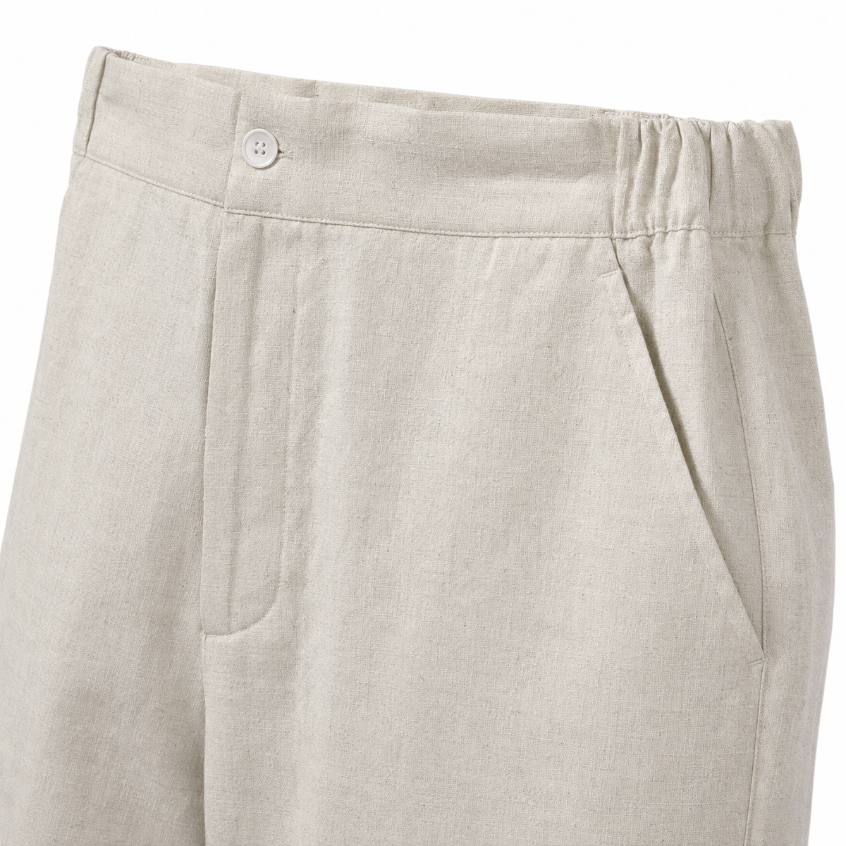 Premium Creamy White – Linen Pants