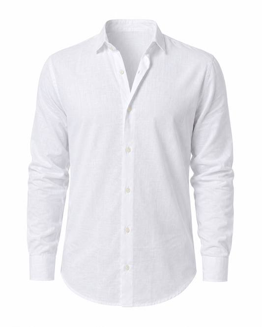 Pearl White – Long Sleeve Linen