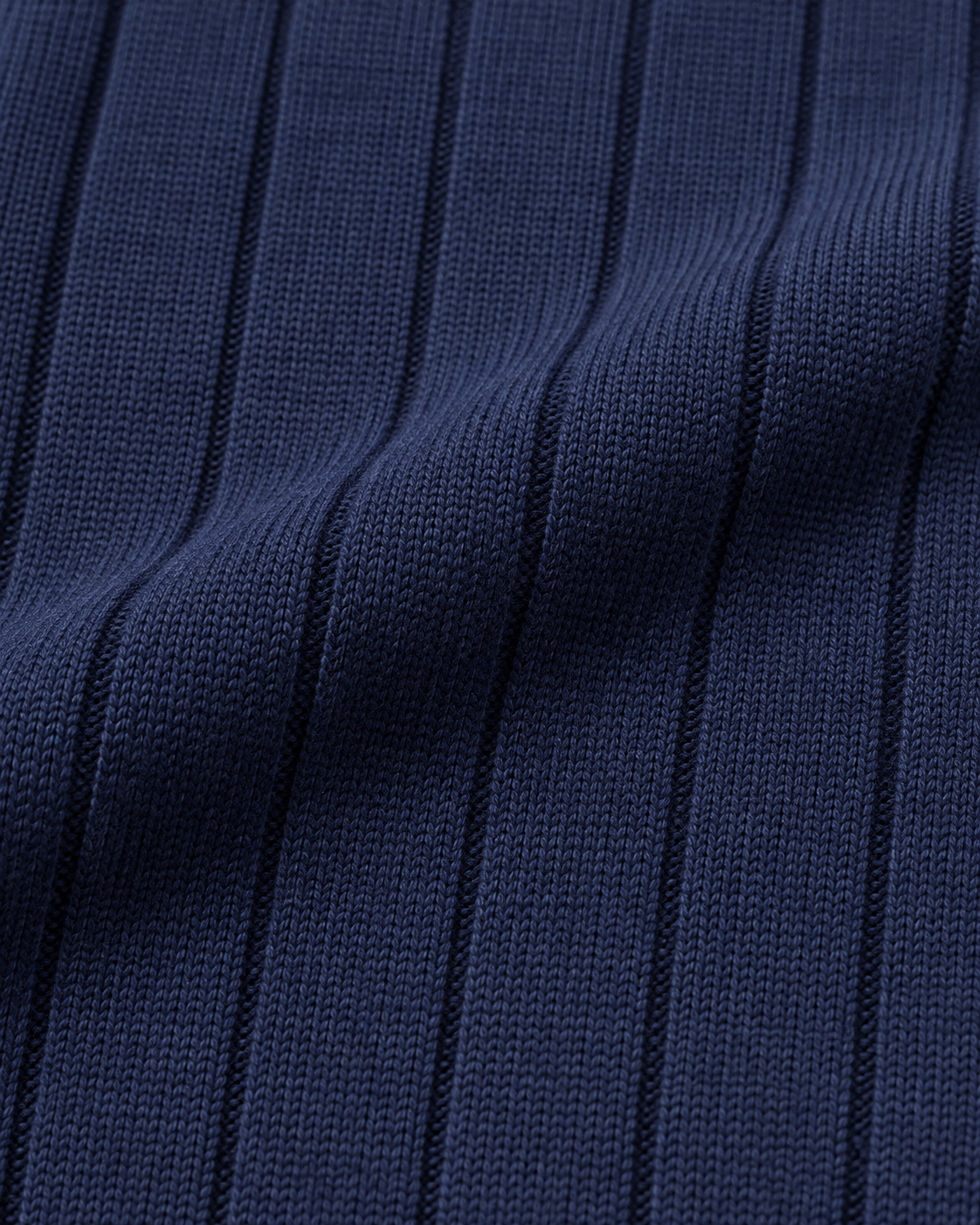 Navy Blue - Column Zip Pullover
