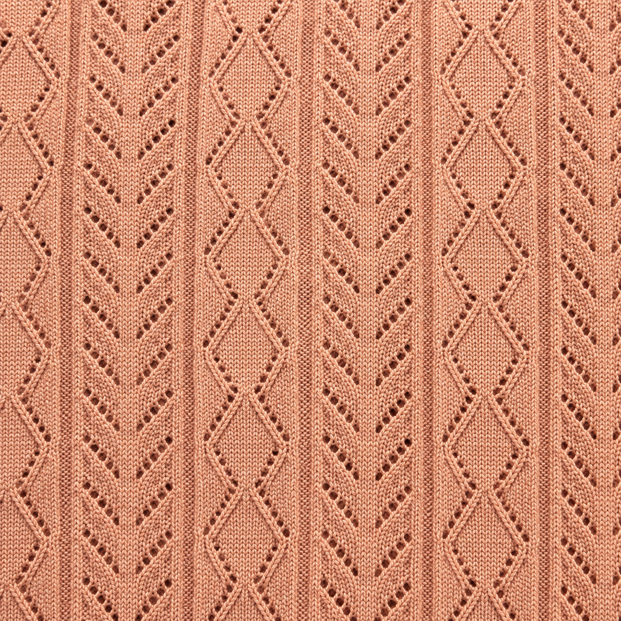 Copper Blush — Mosaic Knit Polo