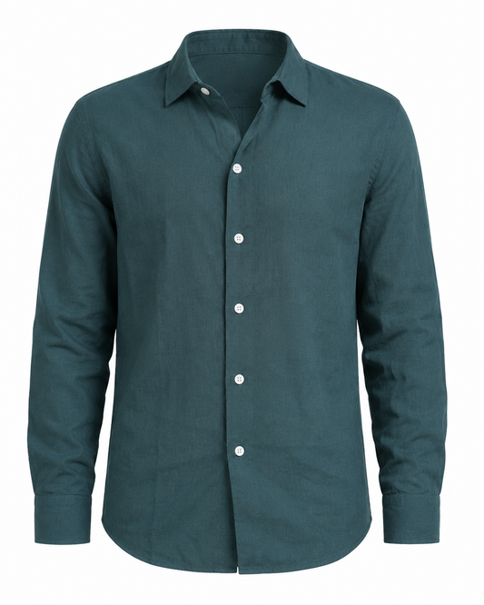 Ocean Blue – Long Sleeve Linen