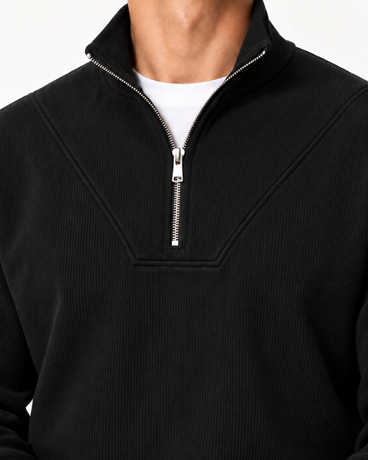 Midnight Black Quarter Zip