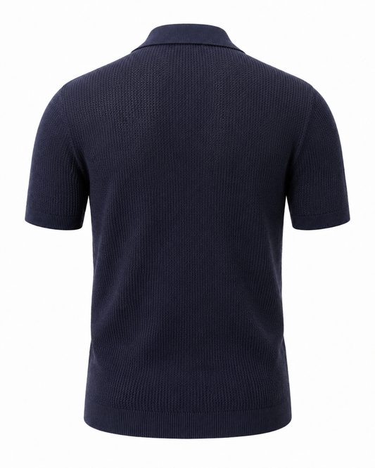 Navy Blue - Costa Knit Polo