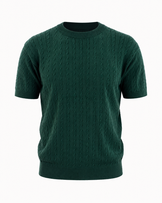 Emerald Green - Cable Knit