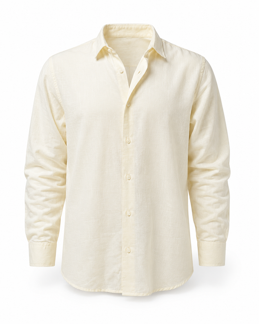 Sandstone Beige – Long Sleeve Linen