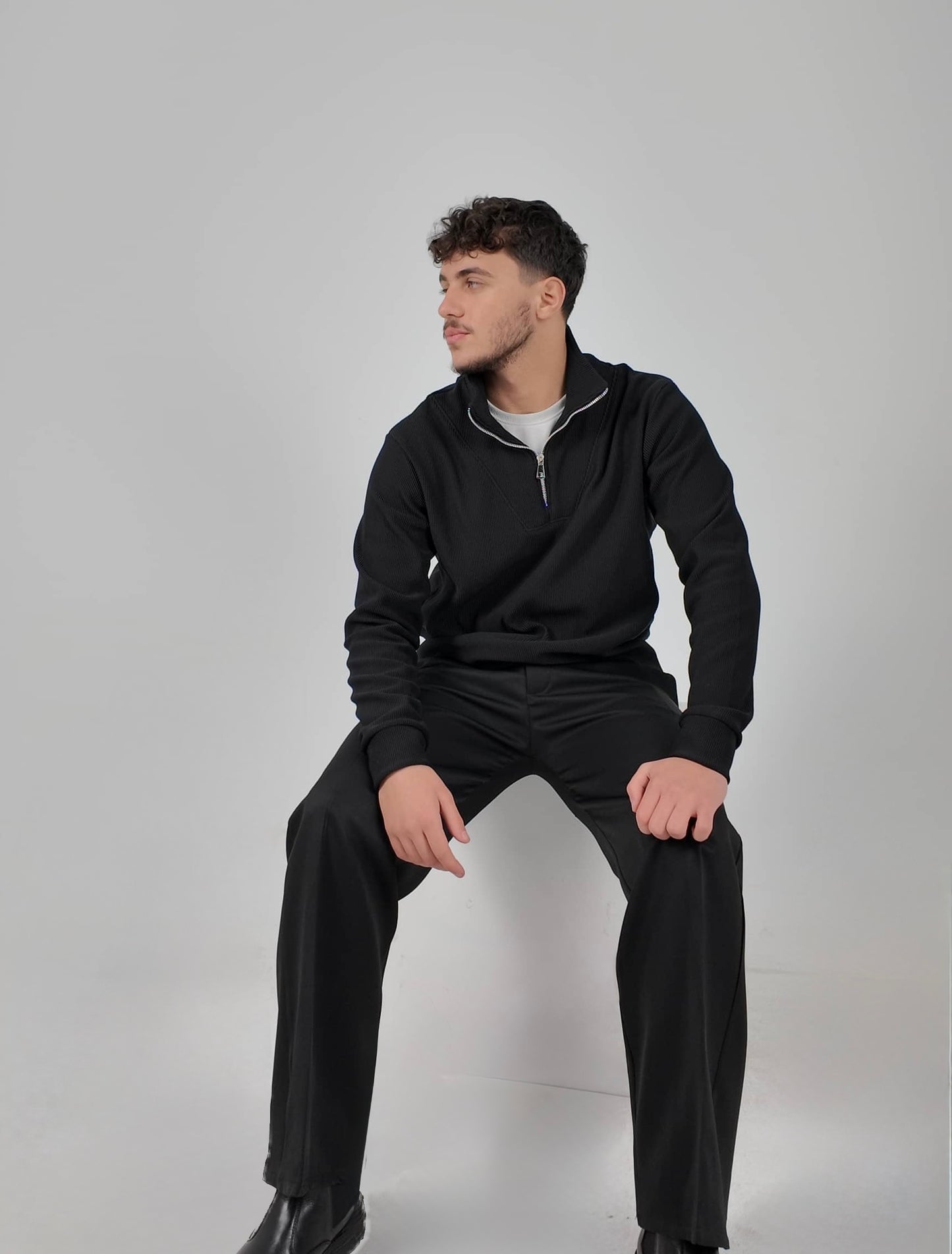 Midnight Black Quarter Zip
