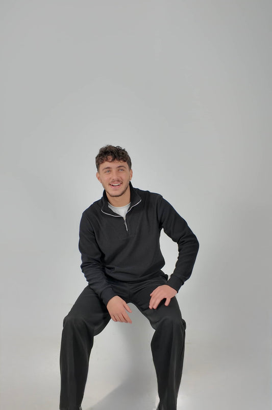 Midnight Black Quarter Zip