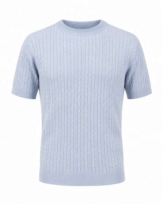 Sky Blue - Cable Knit