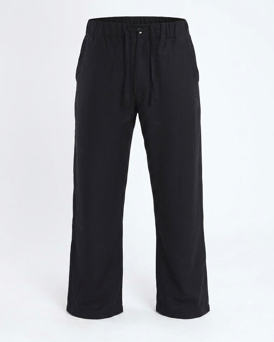Midnight Black – Linen Pants