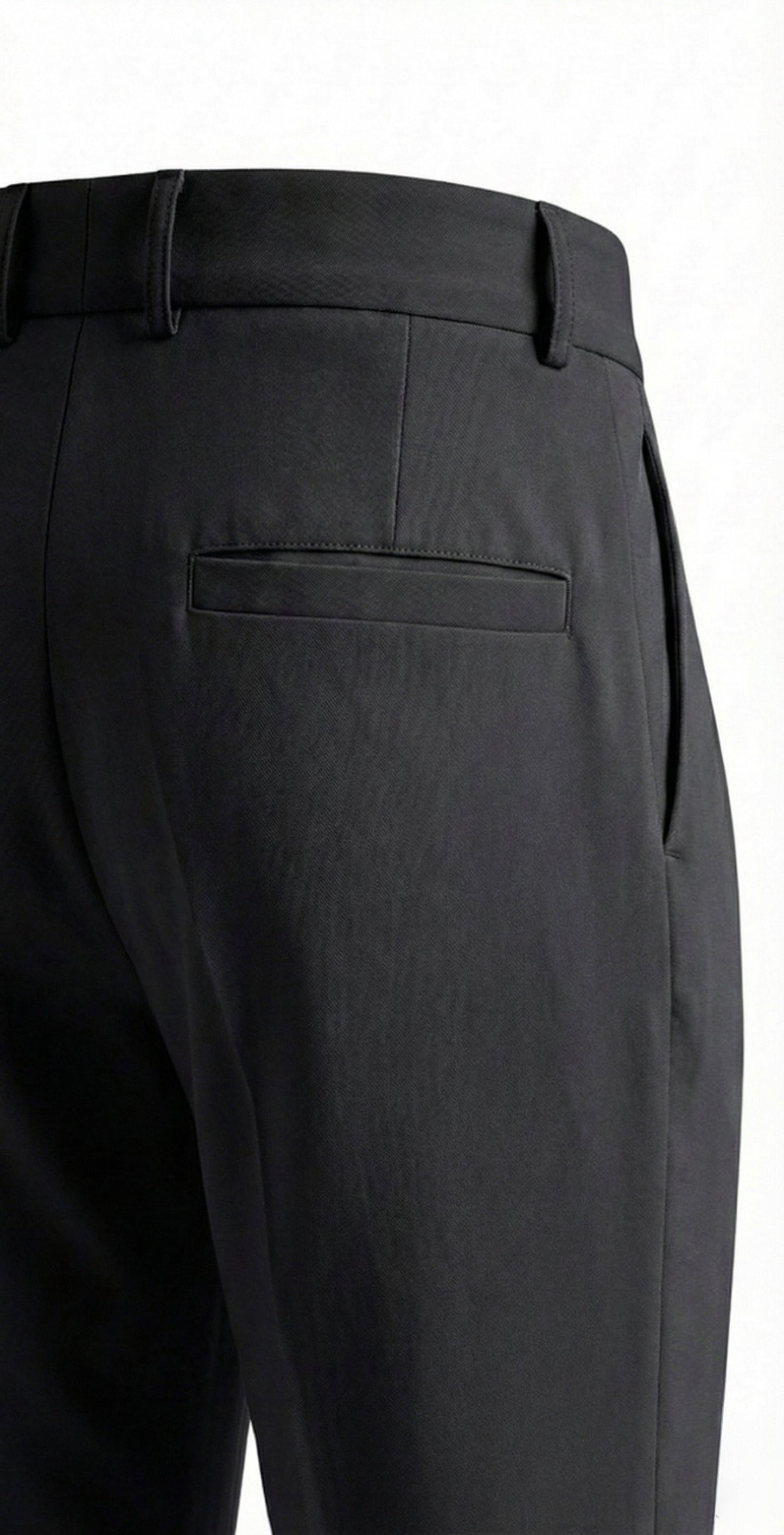 Midnight Black - Italian Pleated Pants