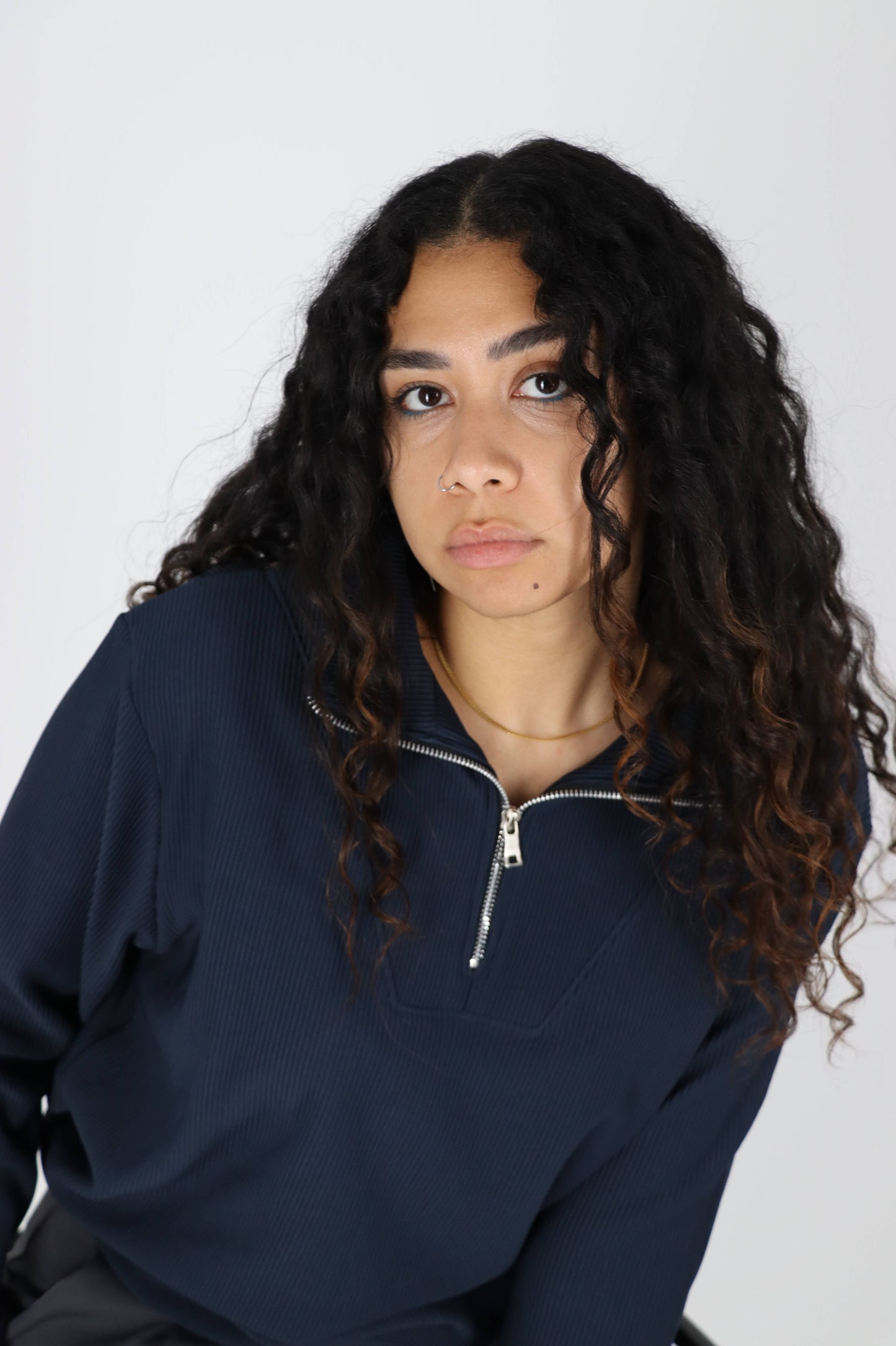 Deep Tide Blue Quarter Zip