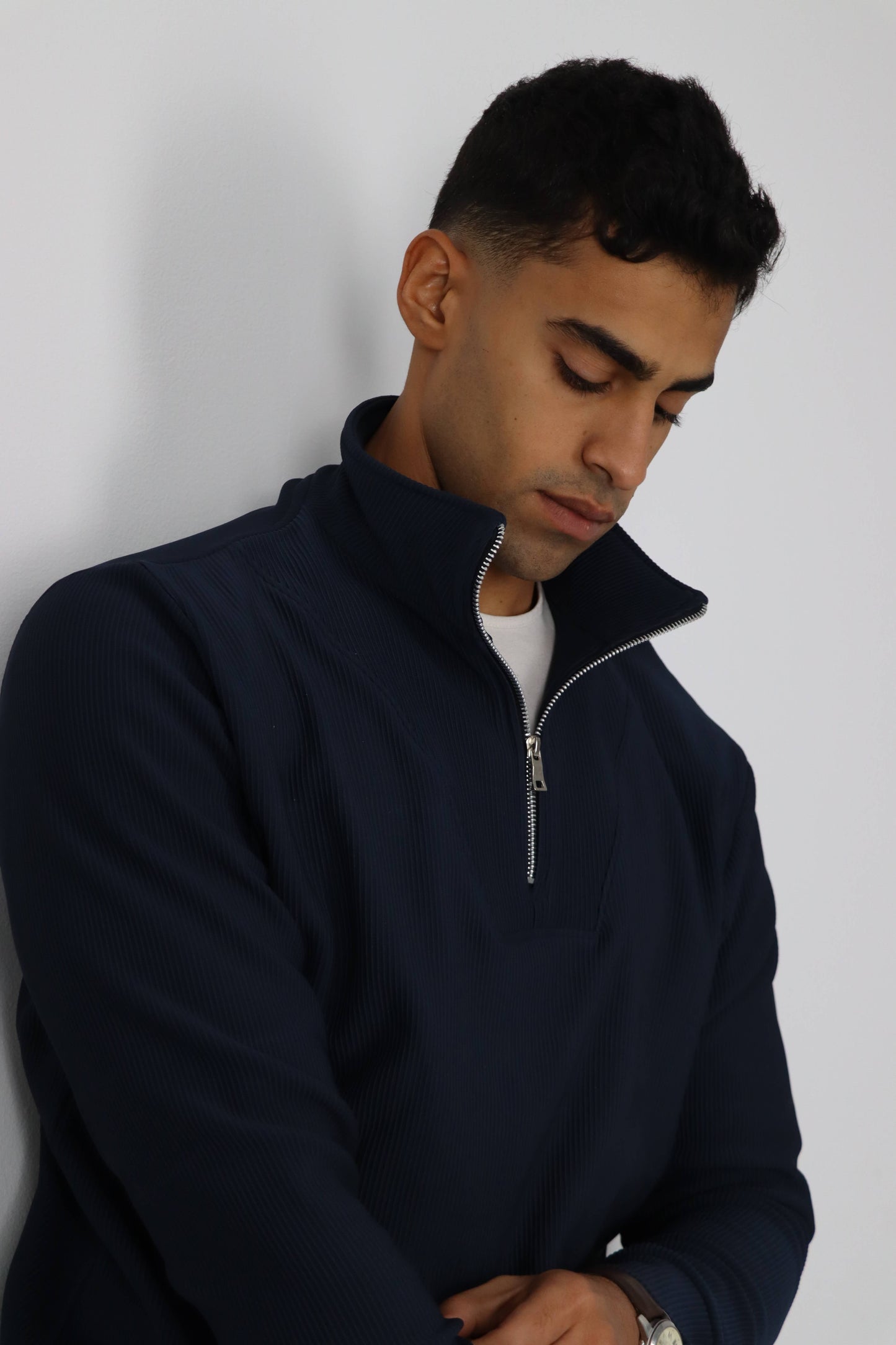 Deep Tide Blue Quarter Zip