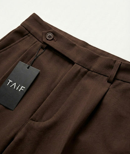 Tobacco Brown - Italian Pleated Pants