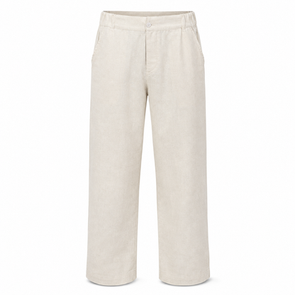 Premium Creamy White – Linen Pants