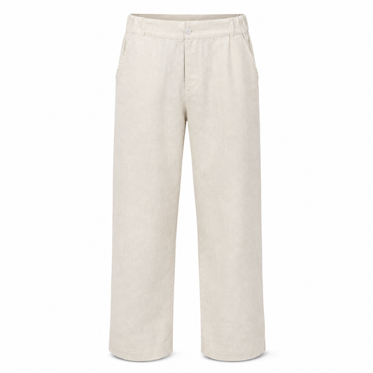 Premium Creamy White – Linen Pants