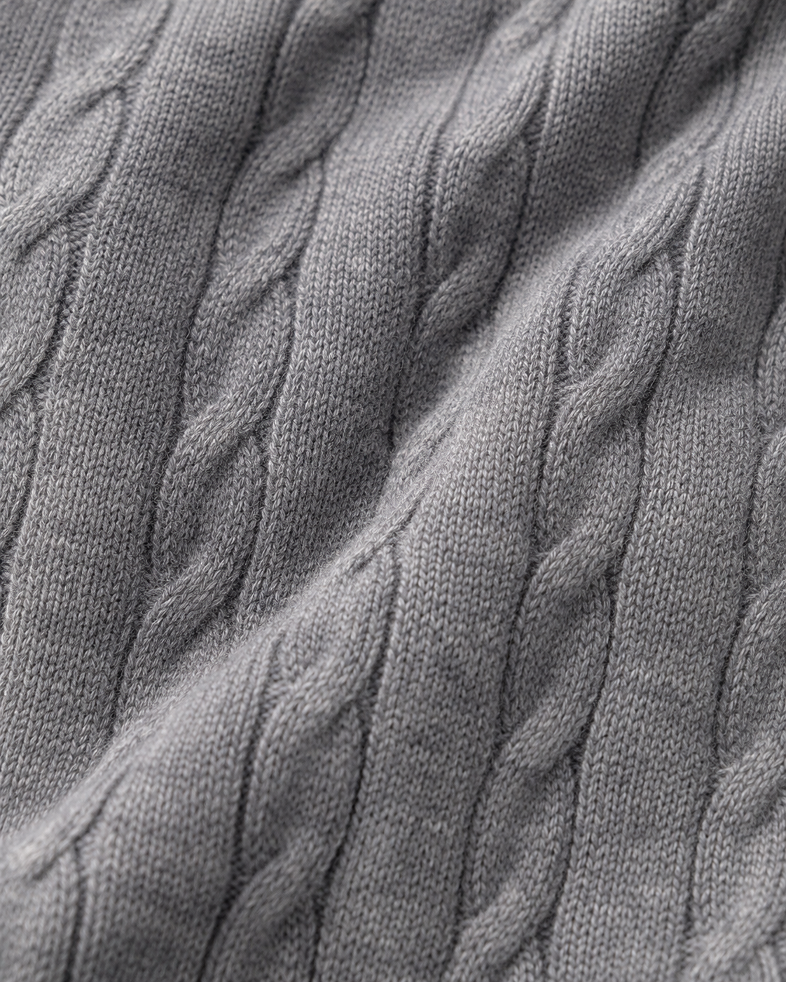 Ash Grey - Cable Knit