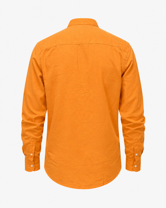 Tangerine Orange – Long Sleeve Linen