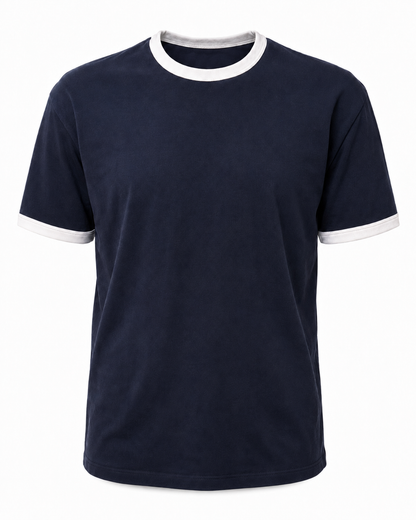 Deep Blue - Ringer Tee