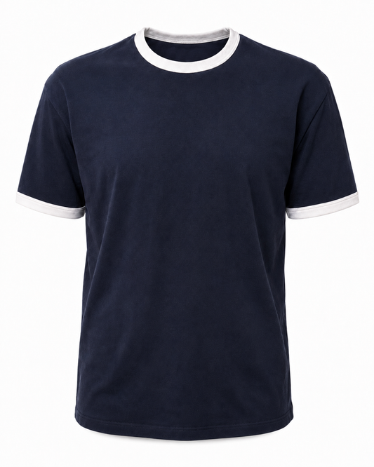 Deep Blue - Ringer Tee