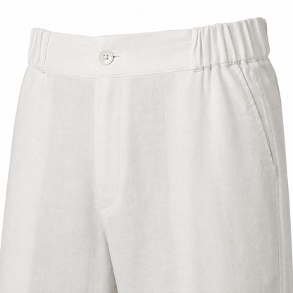 Premium Pearl White – Linen Pants