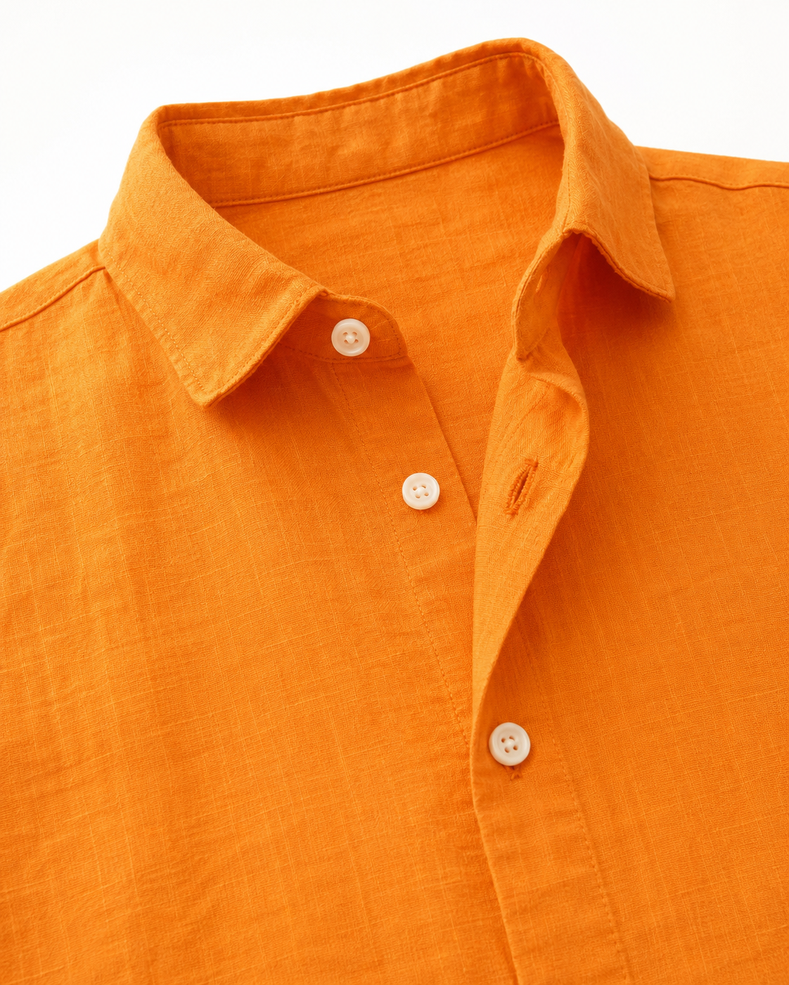 Tangerine Orange – Long Sleeve Linen