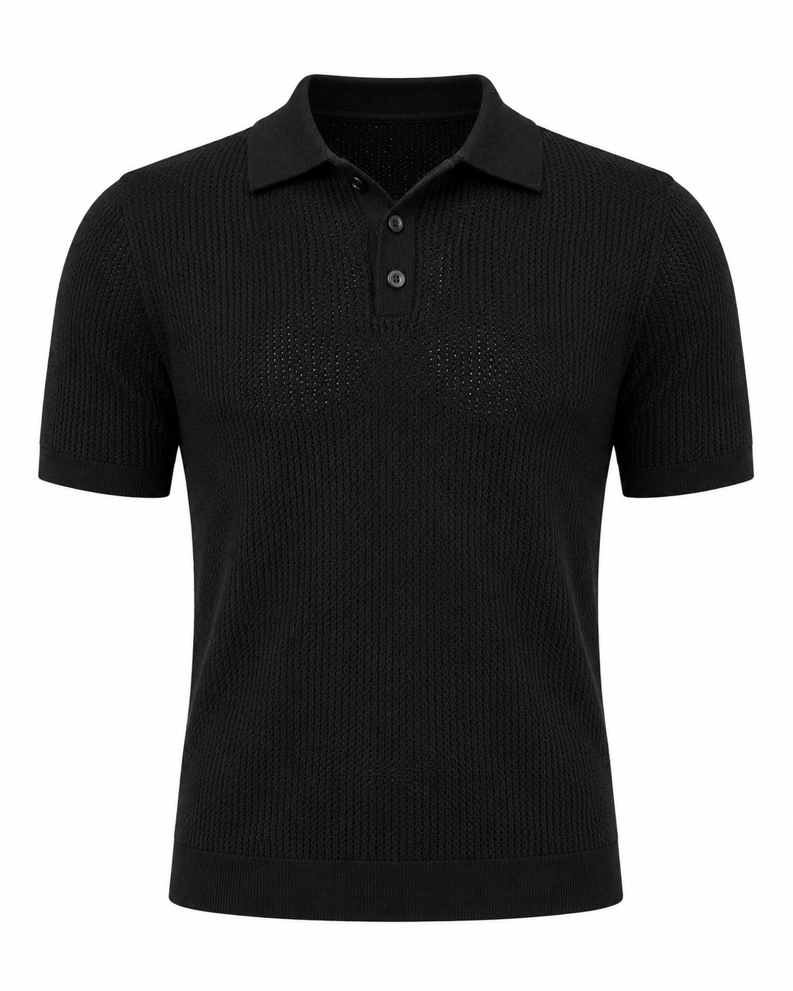 Midnight Black - Costa Knit Polo