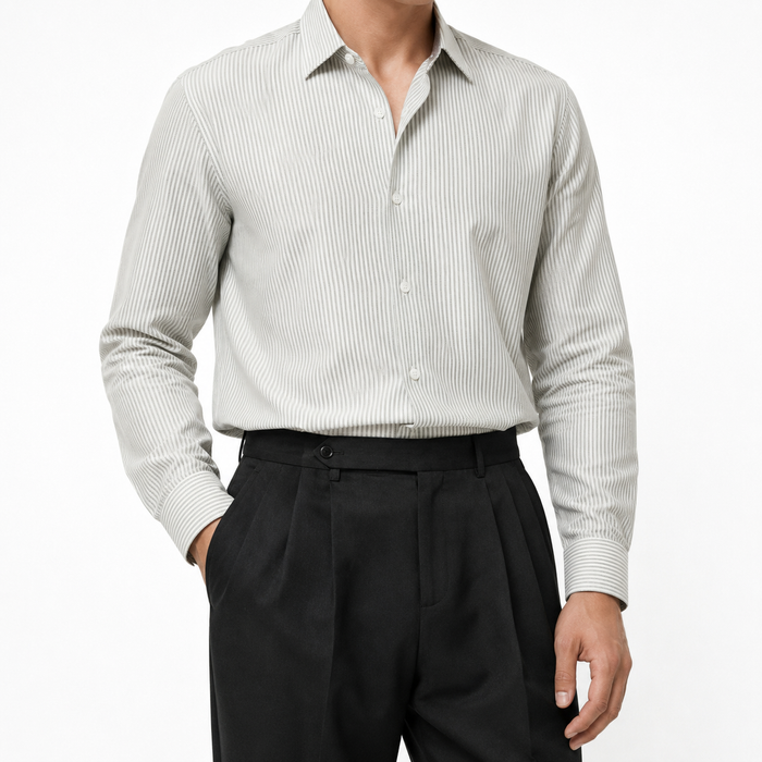 Mint Green - Pinstriped Shirt