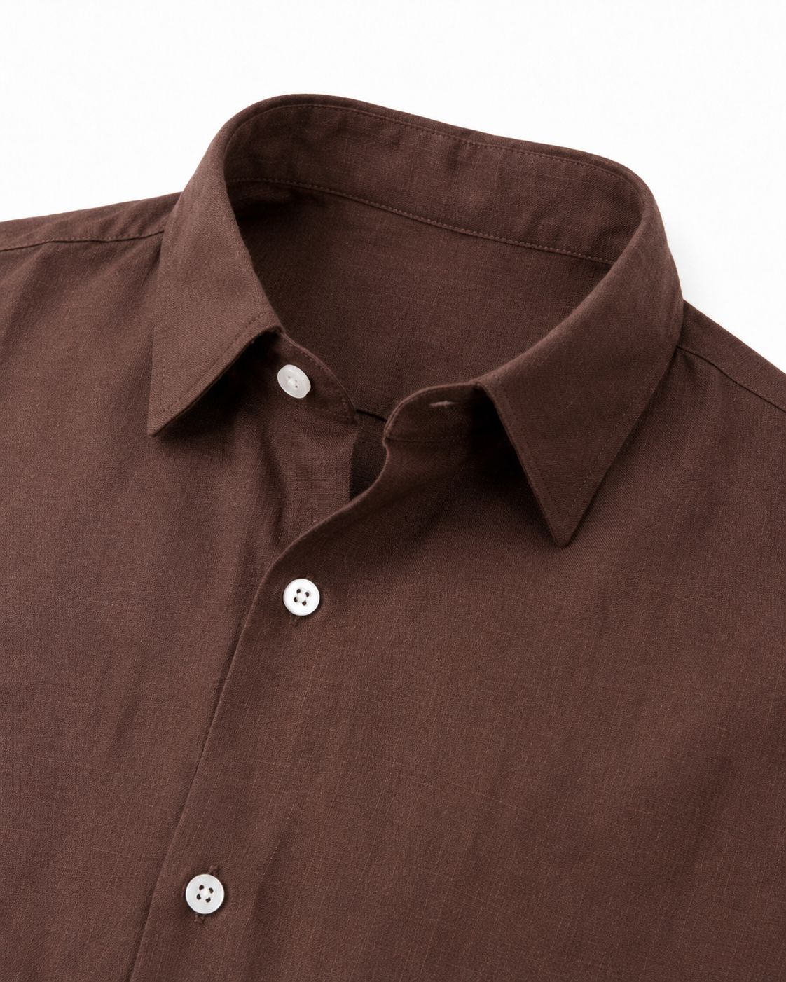 Tobacco Brown – Long Sleeve Linen