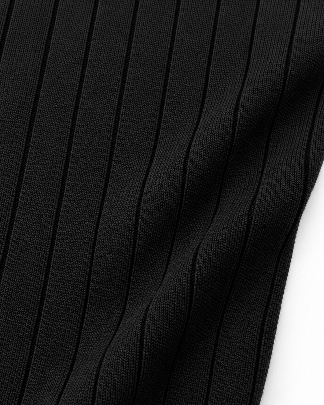 Midnight Black - Column Zip Pullover