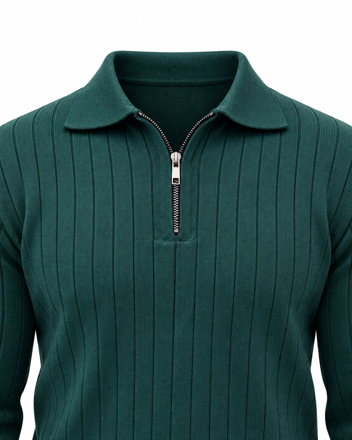 Emerald Green - Column Zip Pullover