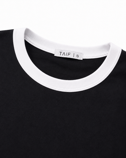 Midnight Black - Ringer Tee