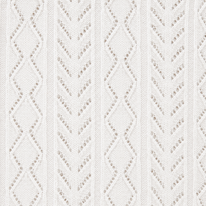 Pearl White — Mosaic Knit Polo