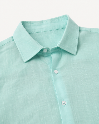 Powder Blue – Long Sleeve Linen