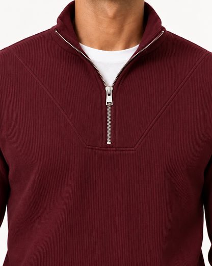 Crimson Burgundy Quarter Zip