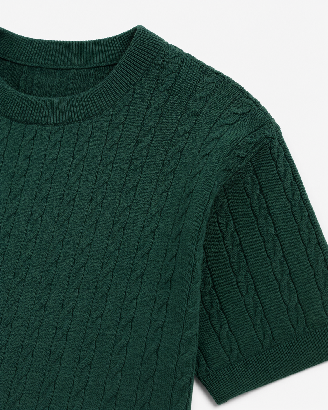 Emerald Green - Cable Knit