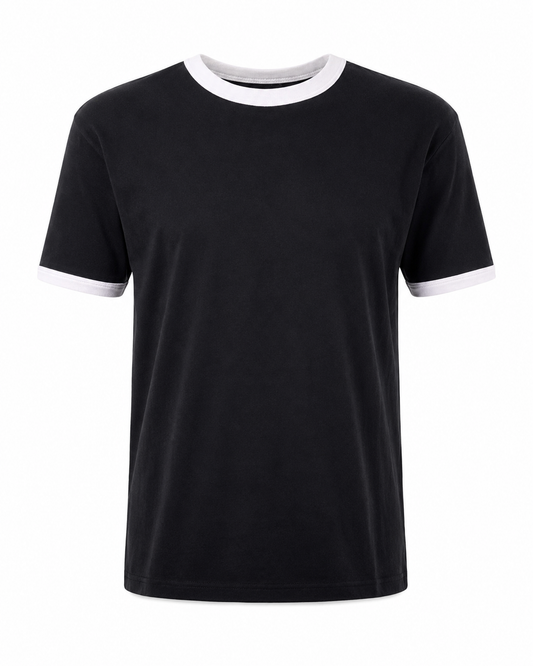 Midnight Black - Ringer Tee