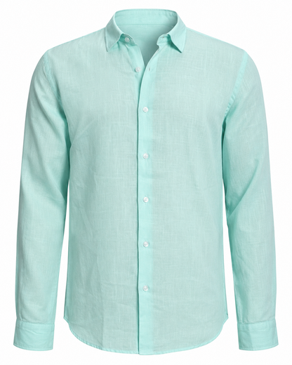 Powder Blue – Long Sleeve Linen
