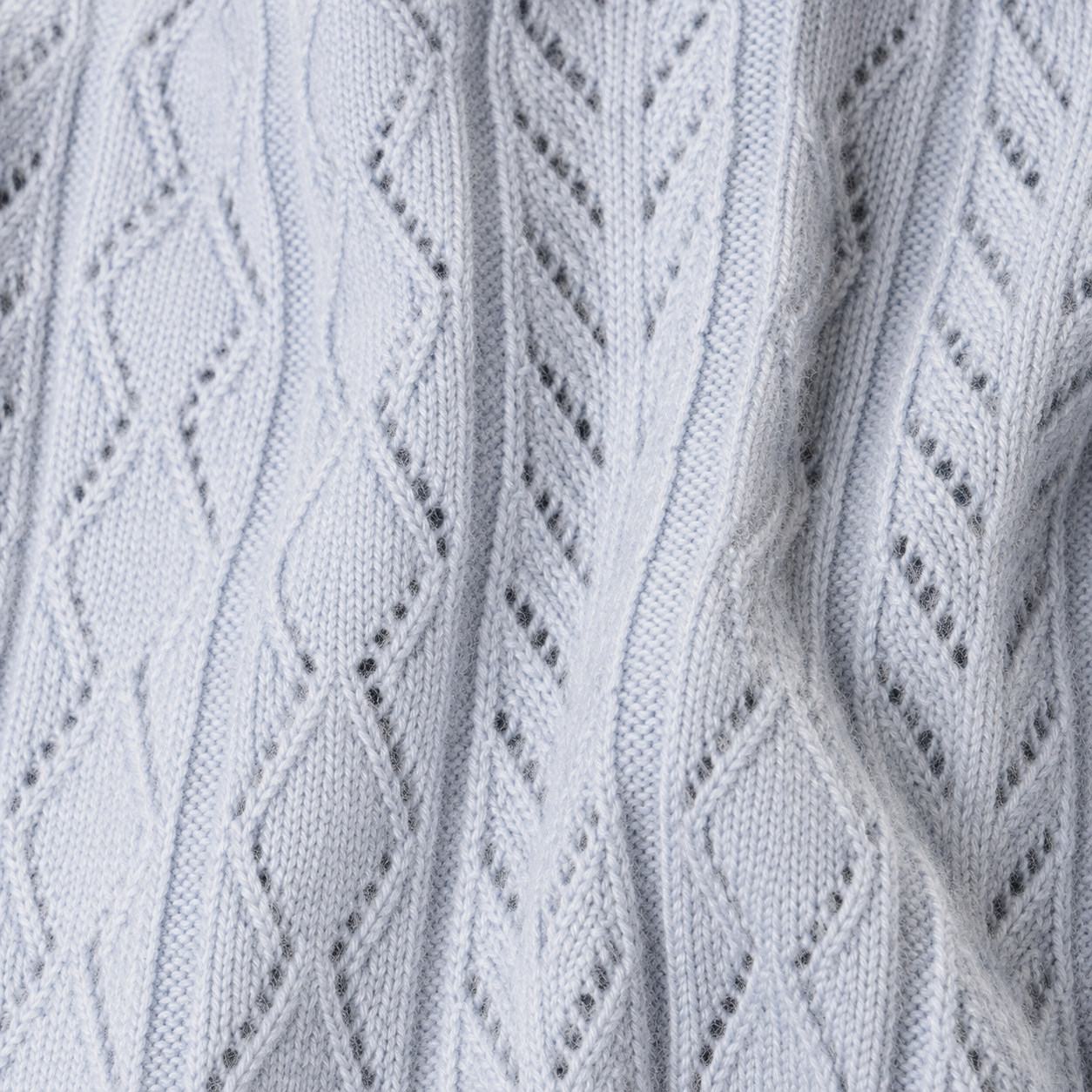 Sky Blue — Mosaic Knit Polo
