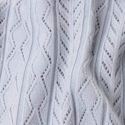 Sky Blue — Mosaic Knit Polo