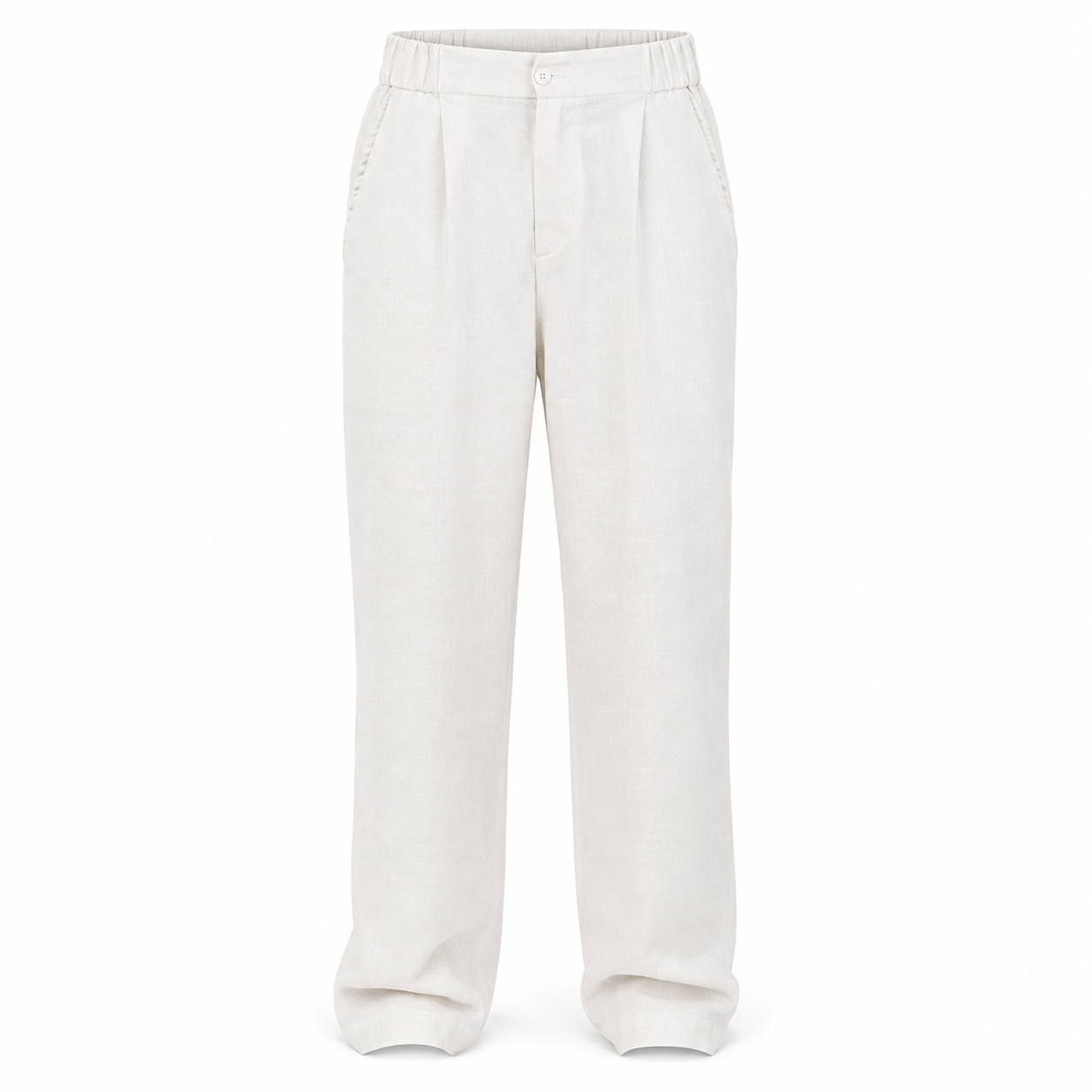 Premium Pearl White – Linen Pants