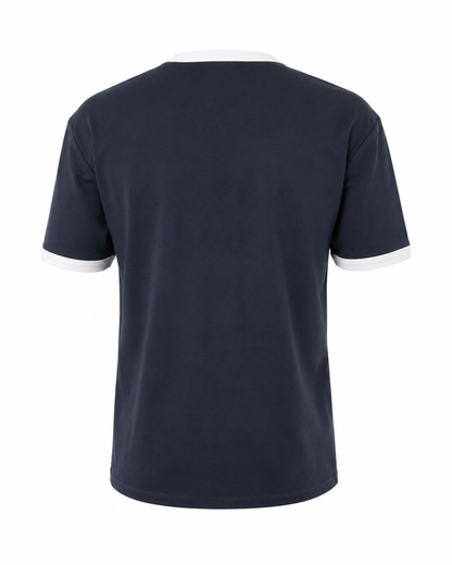 Deep Blue - Ringer Tee