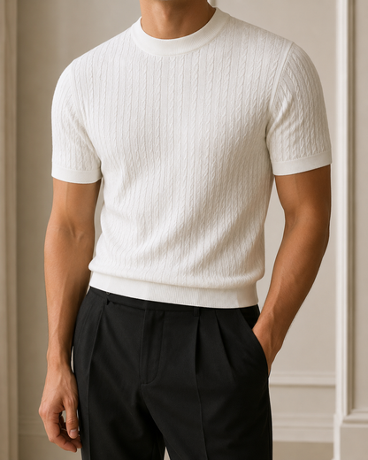Pearl White - Cable Knit