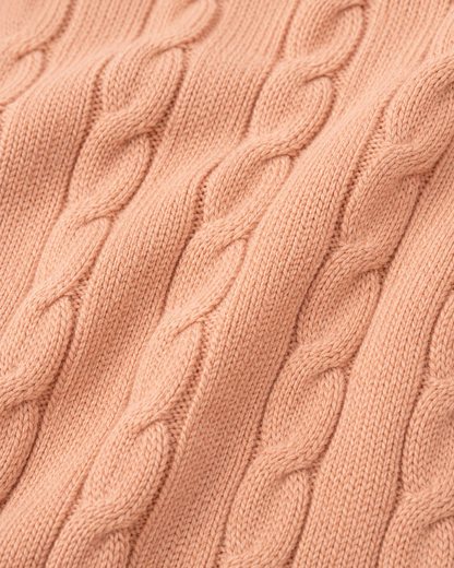 Copper Blush - Cable Knit
