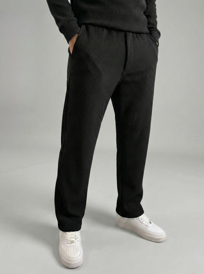 Midnight Black Ribbed pants